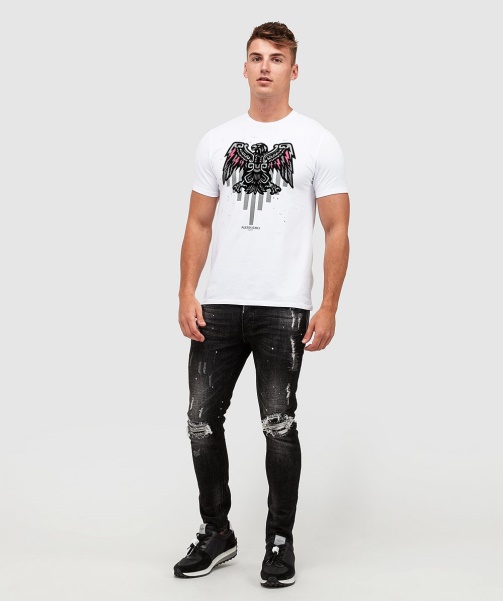 Black Alessandro Zavetti - Damiano 2.0 Slim Denim Jean