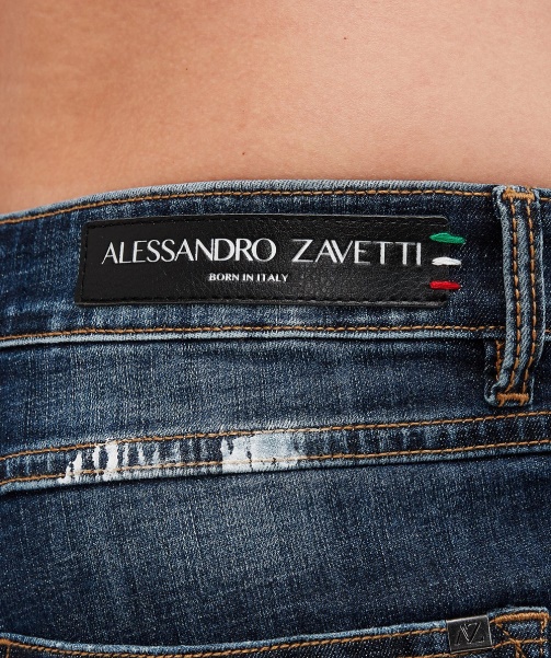 Black Alessandro Zavetti - Damiano 2.0 Slim Denim Jean