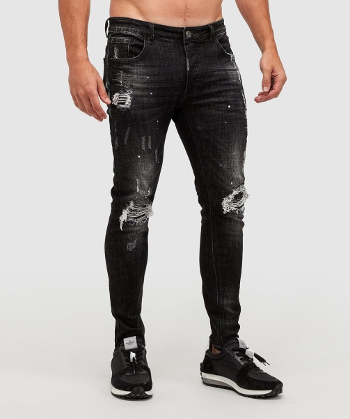 Black Alessandro Zavetti - Damiano 2.0 Slim Denim Jean