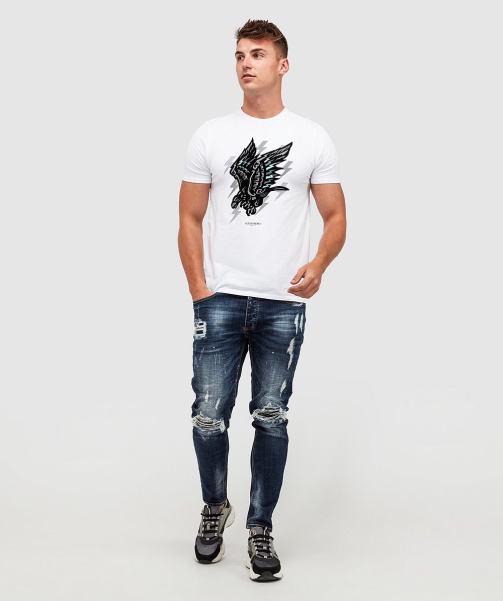 Black Alessandro Zavetti - Damiano 2.0 Slim Denim Jean