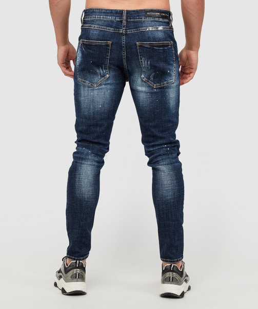 Black Alessandro Zavetti - Damiano 2.0 Slim Denim Jean