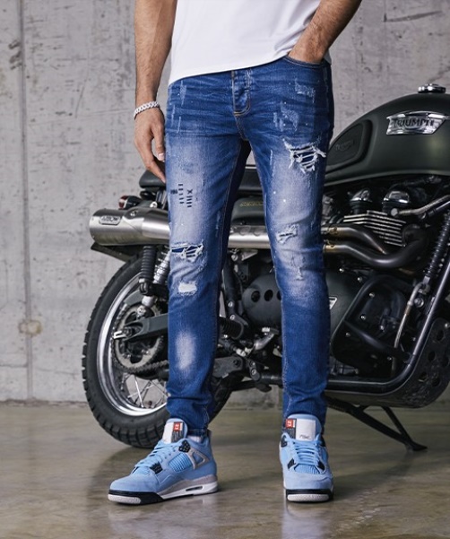 Alessandro Zavetti - Blue Griporini Indigo Slim Carrot Denim Jean