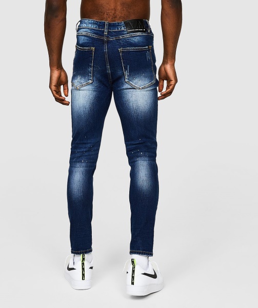 Alessandro Zavetti - Blue Griporini Indigo Slim Carrot Denim Jean