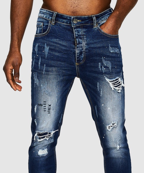 Alessandro Zavetti - Blue Griporini Indigo Slim Carrot Denim Jean