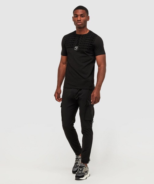 Jet Black Alessandro Zavetti - Bianchi Woven Cargo Pant