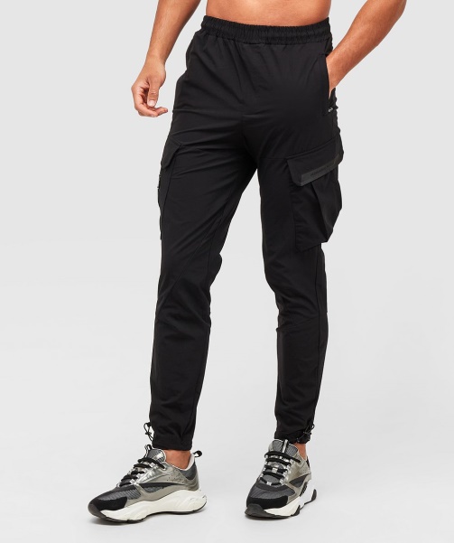 Alessandro Zavetti - Jet Black Marcello 2.0 Woven Cargo Pant