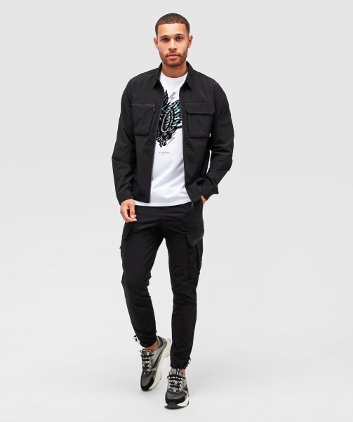 Alessandro Zavetti - Jet Black Marcello 2.0 Woven Cargo Pant