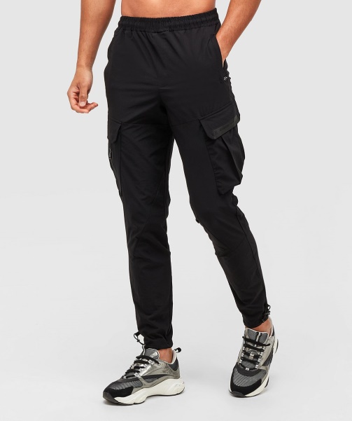 Alessandro Zavetti - Jet Black Marcello 2.0 Woven Cargo Pant