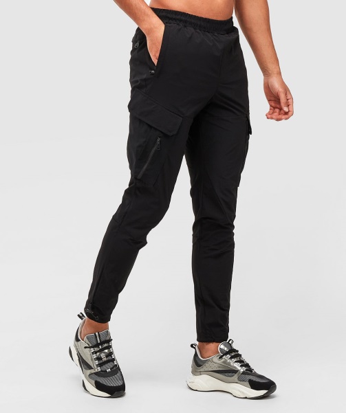 Alessandro Zavetti - Jet Black Marcello 2.0 Woven Cargo Pant