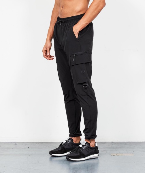 Black Alessandro Zavetti - Blanco Woven Cargo Pant