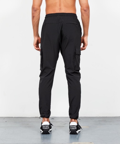 Black Alessandro Zavetti - Blanco Woven Cargo Pant