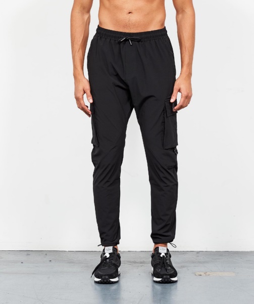 Black Alessandro Zavetti - Blanco Woven Cargo Pant