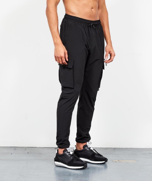 Black Alessandro Zavetti - Blanco Woven Cargo Pant