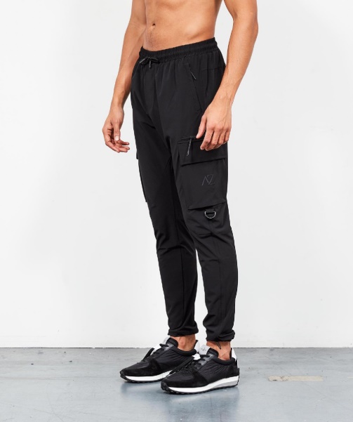 Black Alessandro Zavetti - Blanco Woven Cargo Pant