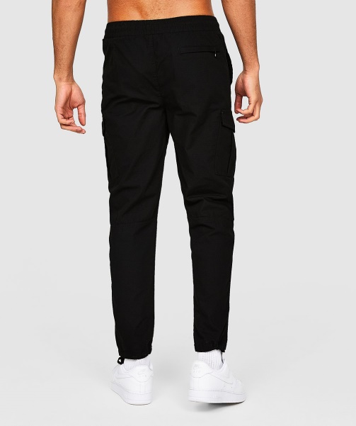 Alessandro Zavetti - Jet Black Larno Core Woven Cargo Pant