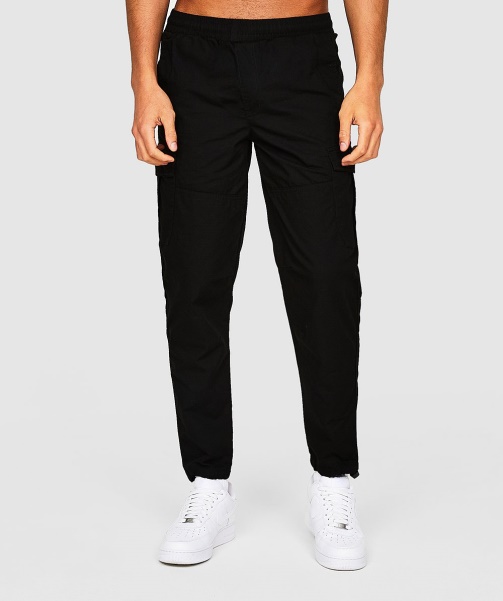 Alessandro Zavetti - Jet Black Larno Core Woven Cargo Pant