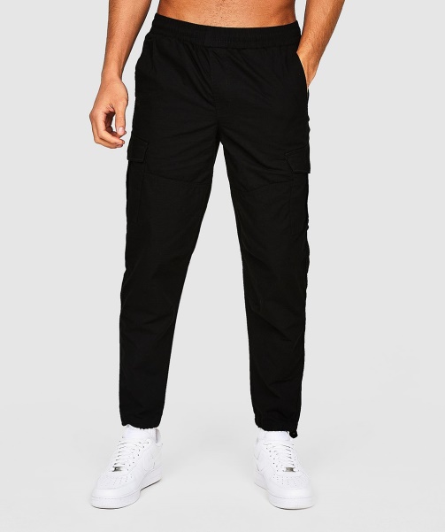 Alessandro Zavetti - Jet Black Larno Core Woven Cargo Pant