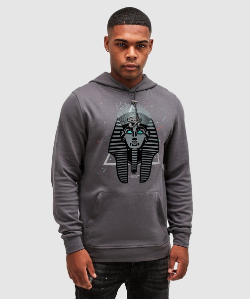 Alessandro Zavetti - Pharaoh Splatter Overhead Hoodie Magnet Grey