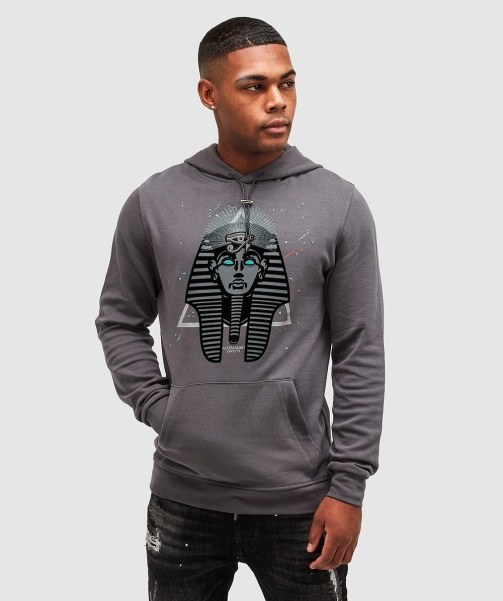 Alessandro Zavetti - Pharaoh Splatter Overhead Hoodie Magnet Grey