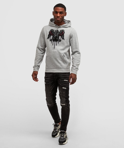 Jet Black Alessandro Zavetti - Aztec Stripe 2.0 Overhead Hoodie