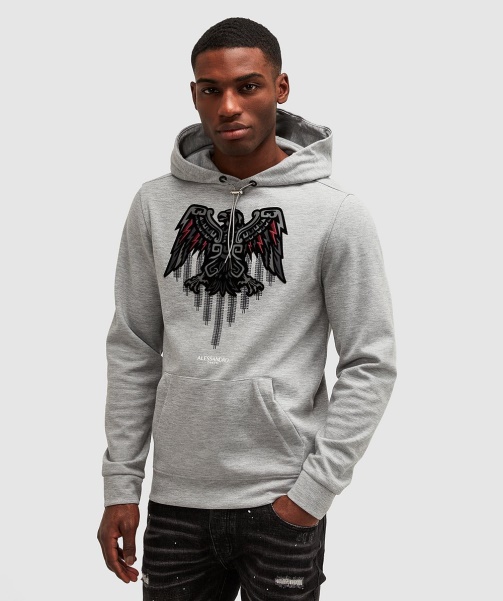 Jet Black Alessandro Zavetti - Aztec Stripe 2.0 Overhead Hoodie