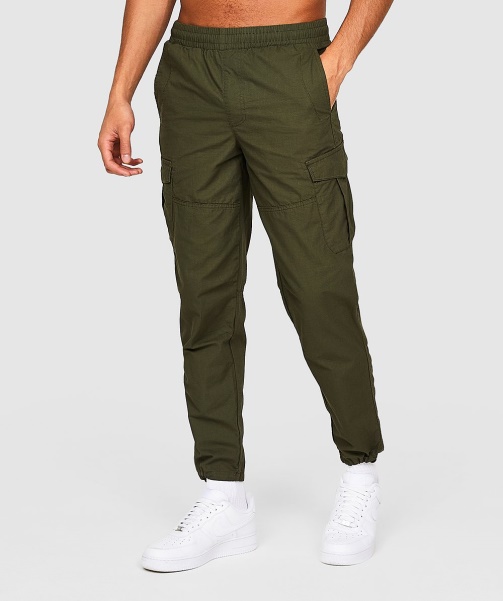 Khaki Larno Core Woven Cargo Pant - Alessandro Zavetti