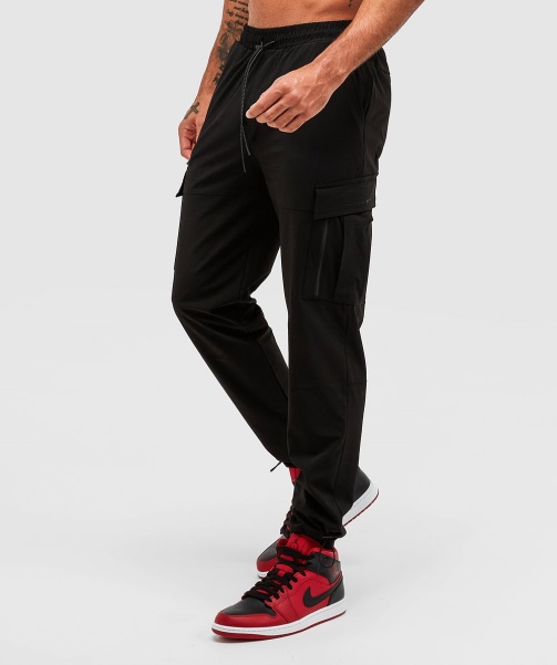 Alessandro Zavetti - Jet Black Baresi Woven Cargo Pant