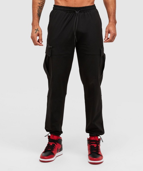 Alessandro Zavetti - Jet Black Baresi Woven Cargo Pant