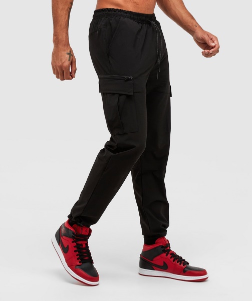 Alessandro Zavetti - Jet Black Baresi Woven Cargo Pant