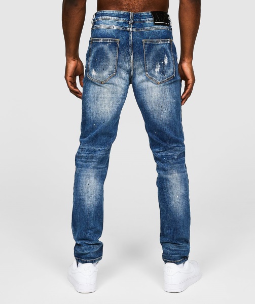 Blue Ettore Loose Fit Jean - Alessandro Zavetti