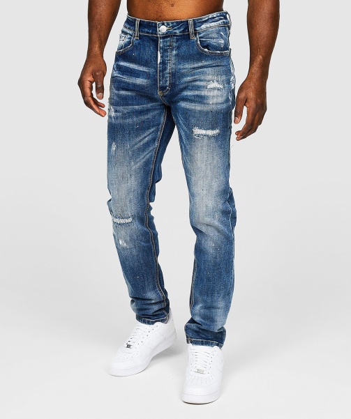 Blue Ettore Loose Fit Jean - Alessandro Zavetti