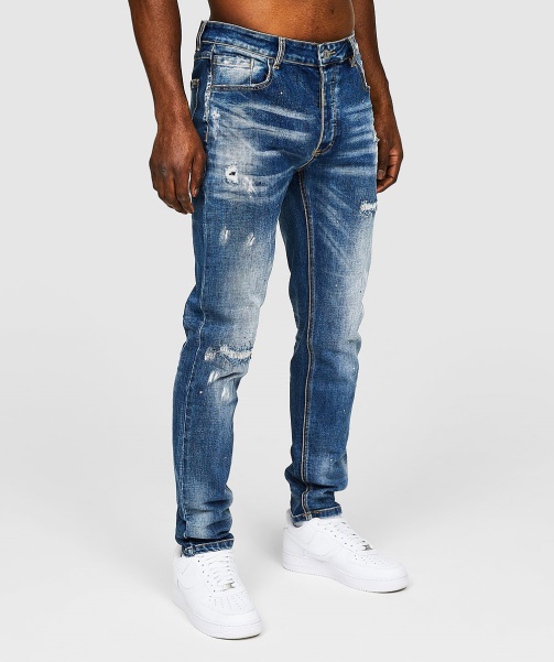 Blue Ettore Loose Fit Jean - Alessandro Zavetti