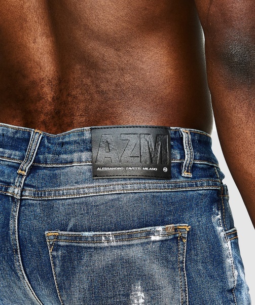 Blue Ettore Loose Fit Jean - Alessandro Zavetti