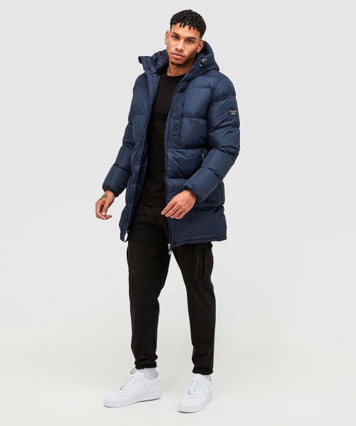 Black Torno Longline Puffer Jacket - Alessandro Zavetti