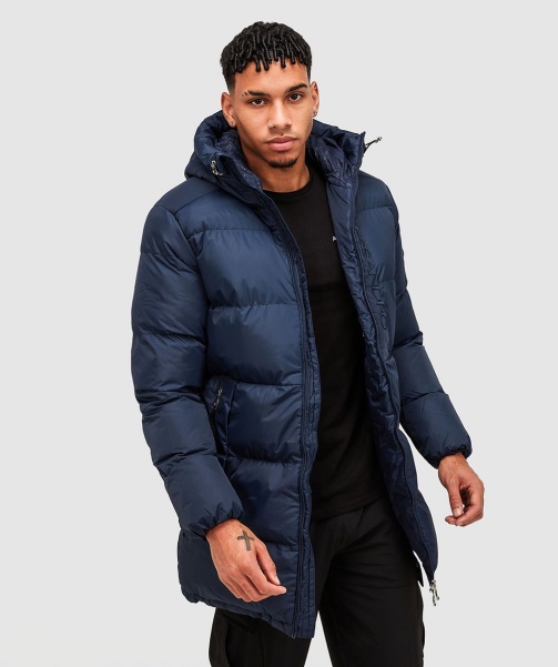 Black Torno Longline Puffer Jacket - Alessandro Zavetti