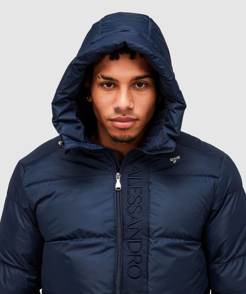 Black Torno Longline Puffer Jacket - Alessandro Zavetti