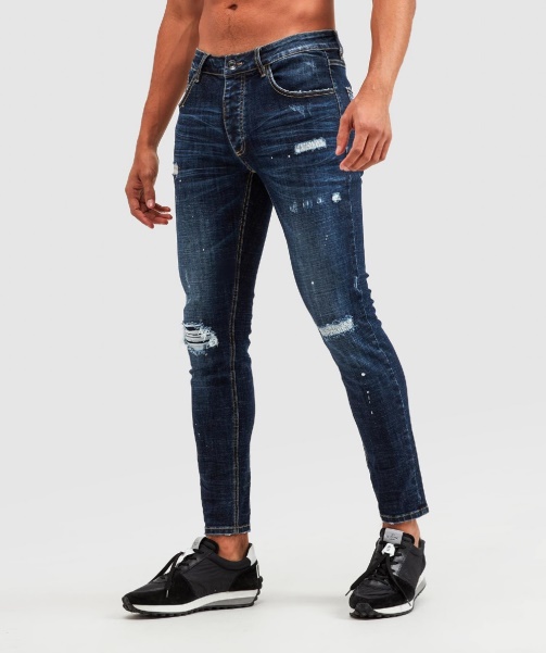 Blue Alessandro Zavetti - Bondini 2.0 Indigo Slim Denim Jean