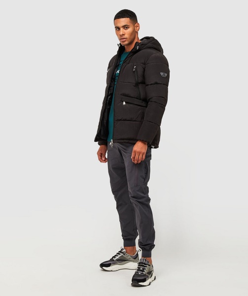 Black Alessandro Zavetti - Minivo Ripstop Puffer Jacket