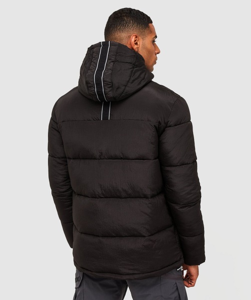 Black Alessandro Zavetti - Minivo Ripstop Puffer Jacket