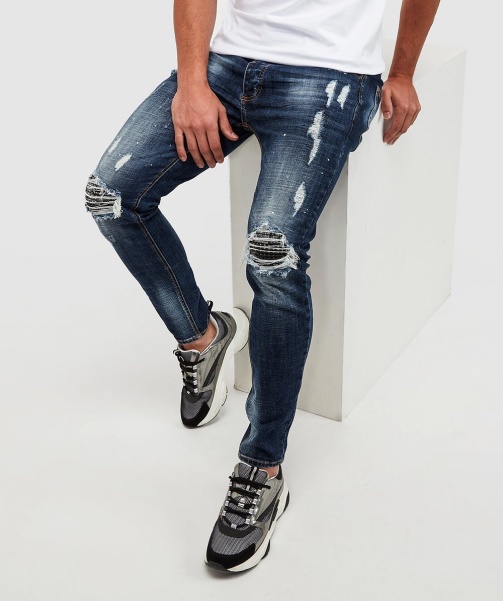 Blue Damiano 2.0 Slim Denim Jean - Alessandro Zavetti