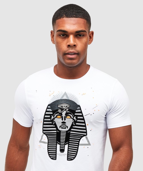 Alessandro Zavetti - Pharaoh Splatter T-Shirt Optic White