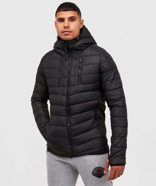 Black Alessandro Zavetti - Miata Hybrid Puffer Jacket