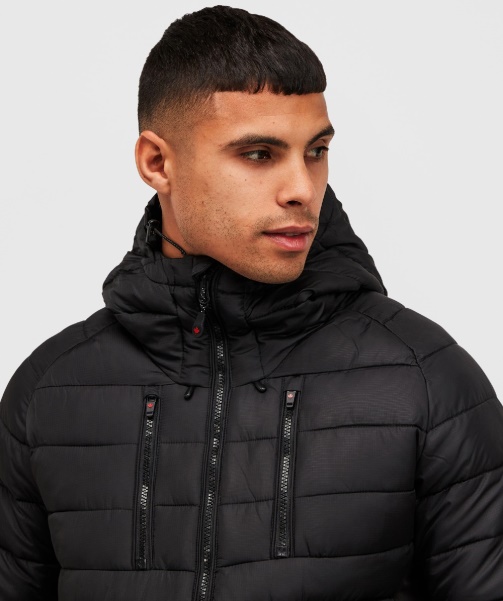 Black Alessandro Zavetti - Miata Hybrid Puffer Jacket