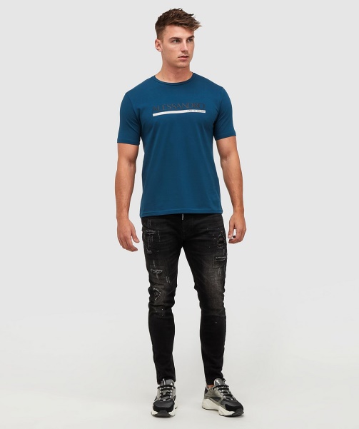 Mersoni 2.0 T-Shirt Petrol Blue - Alessandro Zavetti