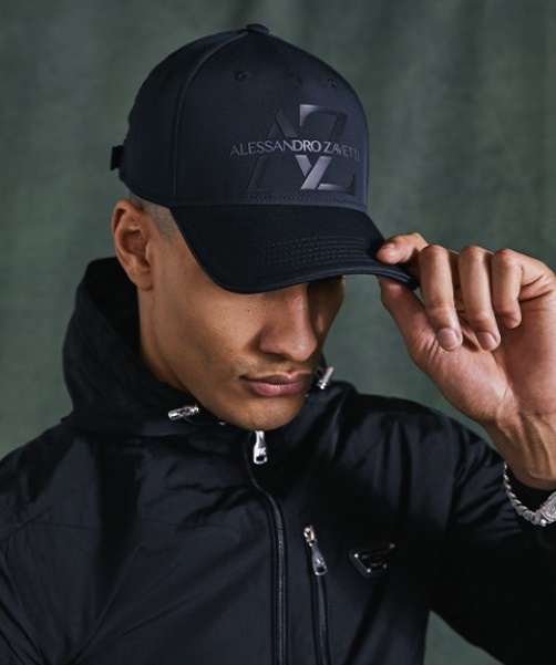 Alessandro Zavetti - Rivo Baseball Cap Black-Grey