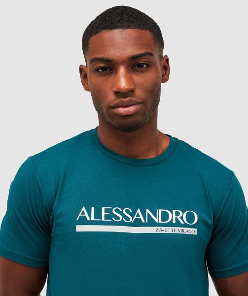 Mersoni 2.0 T-Shirt Teal - Alessandro Zavetti