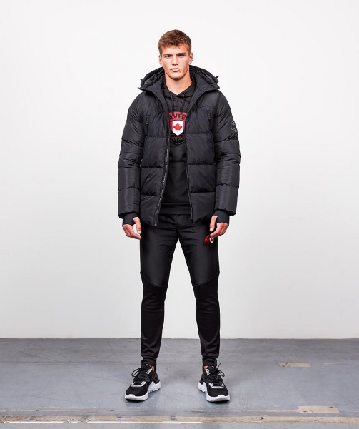 Black Alessandro Zavetti - Vamos Puffer Jacket