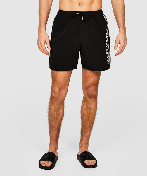 Black Merseo 2.0 Swim Short - Alessandro Zavetti