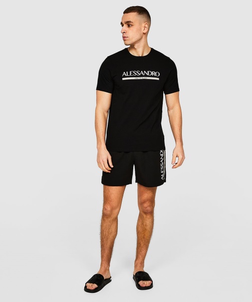 Black Merseo 2.0 Swim Short - Alessandro Zavetti