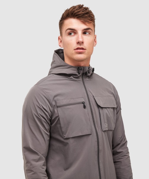 Marcello Cargo Hooded Overshirt Jet Black - Alessandro Zavetti